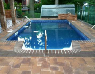 Brown patio pavers installed by tim tonys masony