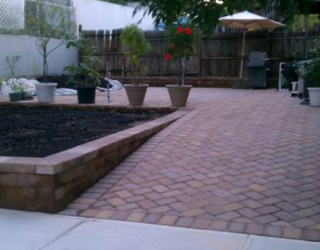 back yard pavers driveway masonry by tonys masonry